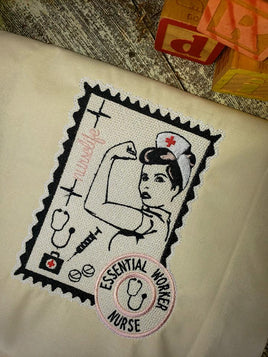 GRF Nurse Postage Stamp 5x7 2 Files