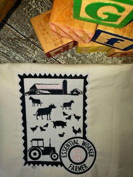 GRF Farmer Postage Stamp 5x7 2 Files