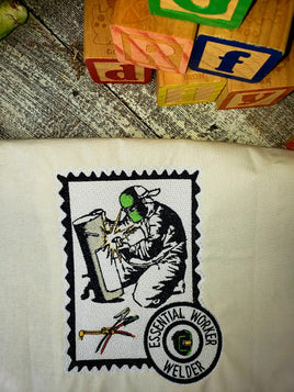 GRF Welder Postage Stamp 5x7 2 Files