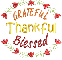 AGD 10638 Grateful Thankful Blessed