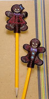 AGD 10934 & 10936 Gingerbread Boy and Girl Pencil tTopper