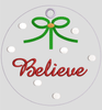 AGD 11032 BELIEVE ORNAMENT
