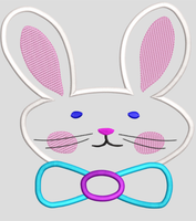 AGD 11096 Bow Tie Bunny