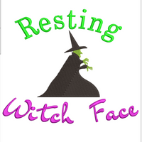 AGD 10028 Resting Witch Face