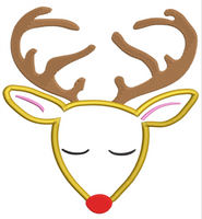 AGD 10054 Applique Male Holiday Deer