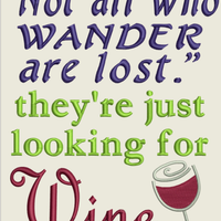 AGD 2834 Not all that wander-Wine