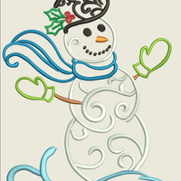 AGD 4098 Swirly Snowman