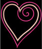 AGD 6016 Swirly Heart Applique