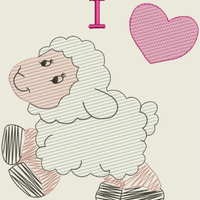 AGD 9828 I love Sheep