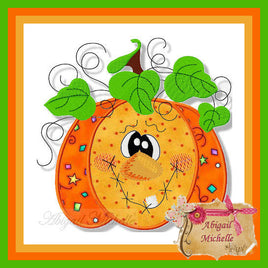 AM Fun Pumpkin Applique 3 sizes