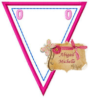 AM Triangle Pennant Banner Add On - 3 Sizes