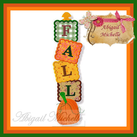 BBE Fall Sign Applique 2 sizes