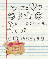BBE Notebook Paper Alphabet Set