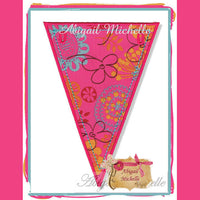 AM Triangle Pennant Banner Add On - 3 Sizes