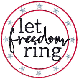 BCD Let freedom ring Saying