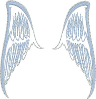 DBB Angel Wing Earrings ITH embroidery design