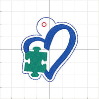 GRED Autism Puzzle Love Snaptab and Eyelet