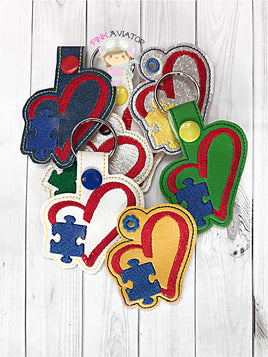 GRED Autism Puzzle Love Snaptab and Eyelet