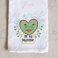 BBE Be My Valentine Frog Motif Heart