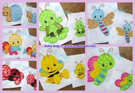 KCD - Baby Bug Bundle Applique Embroidery designs
