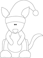 HL Bean Stitch Christmas Kangaroo HL5724 embroidery file