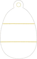 DBB BLANK Egg Applique Ornament for 4x4 hoops