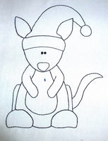 HL Bean Stitch Christmas Kangaroo HL5724 embroidery file