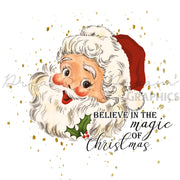 DADG  Believe in the Magic of Christmas Santa - Sublimation PNG