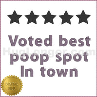 Best Poop Spot TP HL2507 embroidery files