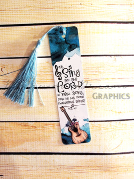 DADG Sing into the Lord Bookmark design - Sublimation PNG