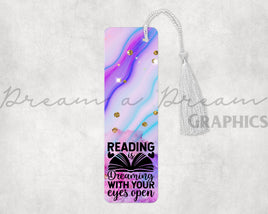 DADG Reading is Dreaming Bookmark- Sublimation PNG