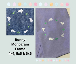 HL  Bunny Monogram Frame HL6391