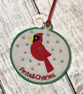 GRED Cardinal Personalized Ornament