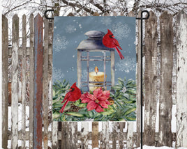 TSS Cardinals with candle Christmas flag sublimation design