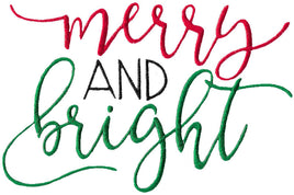BCD Merry and Bright Christmas Saying