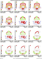 BCD Christmas Applique Faces Set Bundle