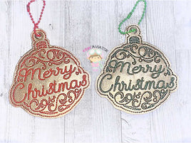 GRED Merry Christmas Ornament