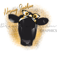 DADG Morning Sunshine Clara the Cow design - Sublimation PNG