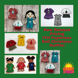 HL ITH Paperless Doll Christmas Outfits HL6231
