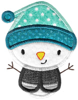 BCE Cute Snowmen Applique Set Bundle