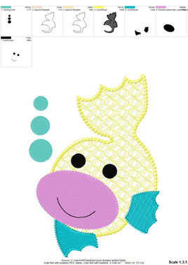 TIS Cute Fish with Bubbles