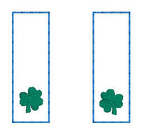 DBB Bar with Clover Earrings embroidery design