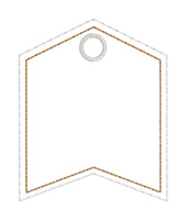 DBB Blanks Bundle of Basic FLAG AND OVAL TAGS -Monogram and Personalize for 4x4 Hoops