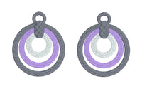 DBB Concentric FSL Earrings - In the Hoop Freestanding Lace Earrings