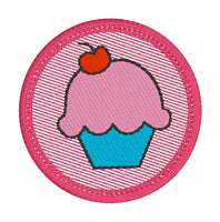 DBB Cupcake Patch embroidery design