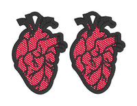 DBB Anatomical Heart FSL Earrings-In the Hoop Freestanding Lace Earrings