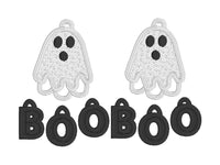 DBB Ghost Boo Dangles FSL Earrings SET- In the Hoop Freestanding Lace Earrings