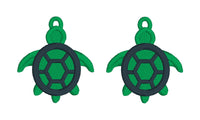 DBB Sea Turtle FSL Earrings - In the Hoop Freestanding Lace Earrings