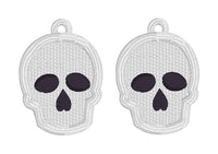 DBB Skull FSL Earrings - In the Hoop Freestanding Lace Earrings