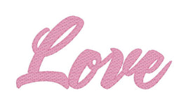 DBB Love Sketch Word Art Embroidery Design